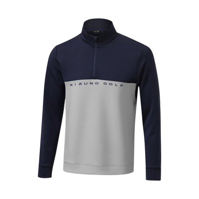 Cazadoras Mizuno Trace 1/4 Zip Hombre - Grises - Chile M952BYXPWM